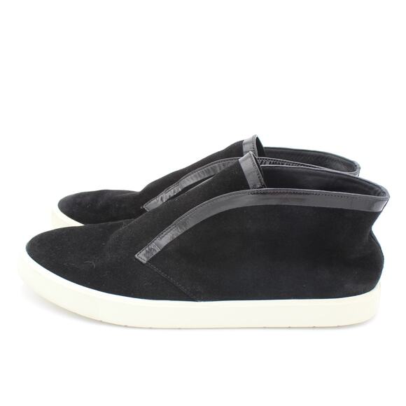 Vince Suede Sneaker Women 9 Black Slip On Chukka Minimalist Comfort Shoe Slip On - Picture 3 of 8